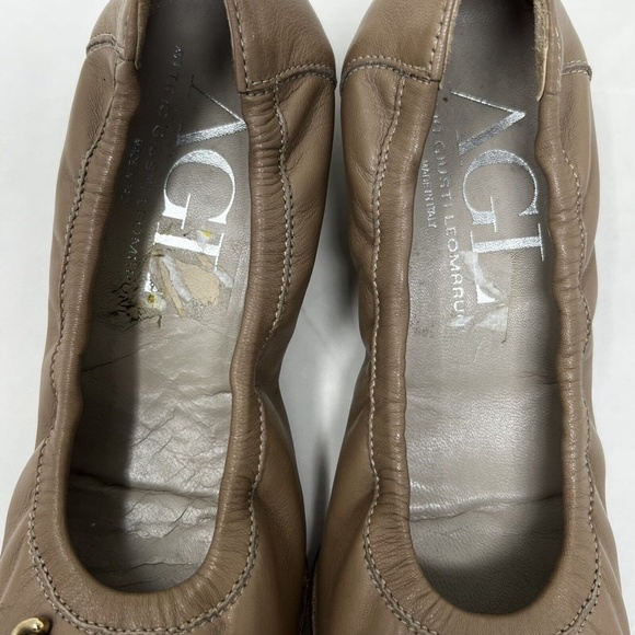 AGL Attilio Giusti Leombruni Snaffle Leather Pump Sz 38 / US 7.5 Snake Beige - Picture 8 of 11